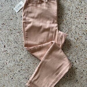 Style & Co Skinny Leg Tummy Control Curvy Fit Pink Jeans 8